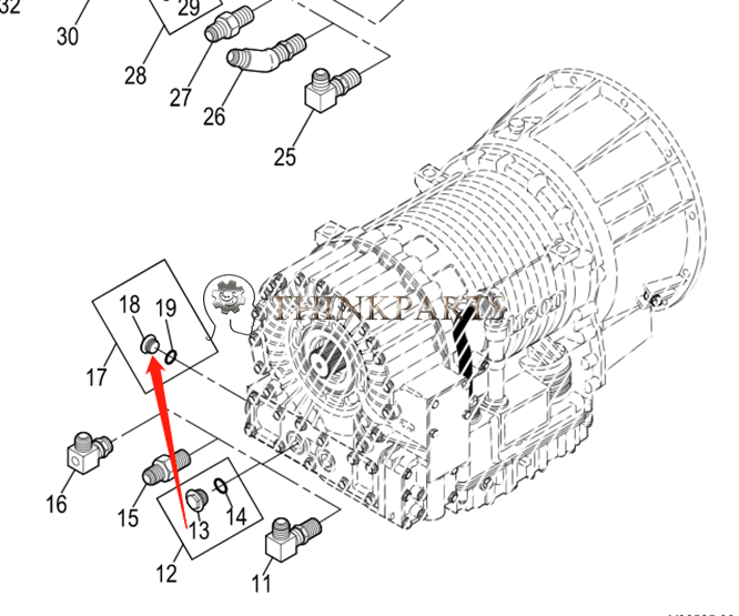 ALLISON PLUG ASSEMBLY,STRAIGHT THREAD O-RING 29537165